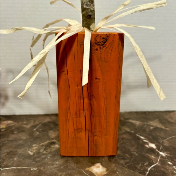 Rustic Farmhouse Wooden Pumpkins Set of 3 - Picture 4 of 7